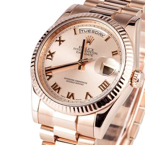 rose gold rolex president bracelet|rolex president 18k gold cost.